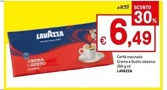 Iper La Grande Lavazza Caffè Crema E Gusto offerta