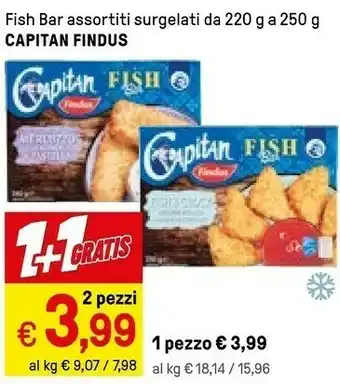 Iper La Grande Findus Capitan Fish Bar Fiori Di Merluzzo D'Alaska In Pastella offerta