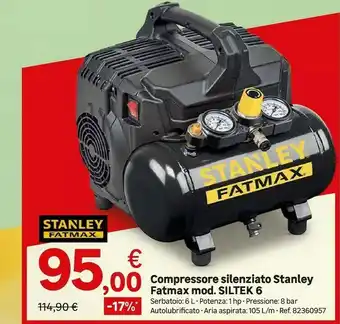Leroy Merlin Stanley Compressore offerta