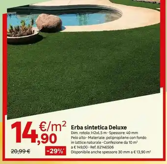 Leroy Merlin Erba sintetica offerta