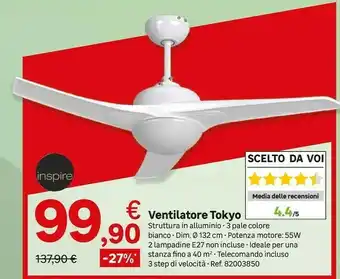 Leroy Merlin Ventilatore offerta