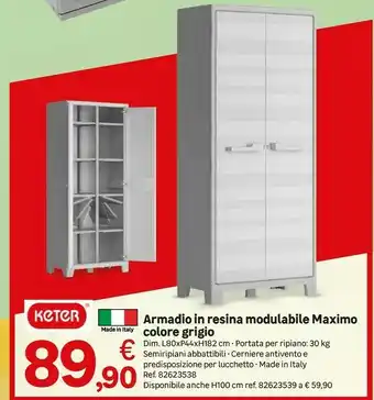 Leroy Merlin Keter Armadi offerta