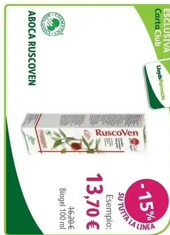 Lloyds Farmacia Aboca Ruscoven Biogel offerta