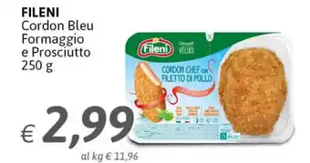 Crai Fileni Cordon Bleu Formaggio e Prosciutto 250 g offerta