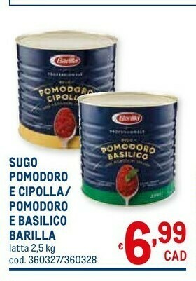 Metro Barilla Sughi per pasta offerta