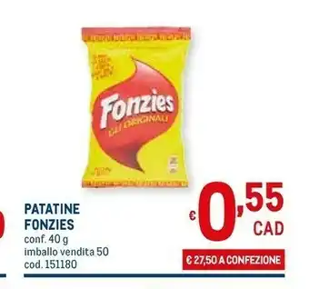 Metro Fonzies Patatine fritte offerta