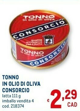 Metro Consorcio Tonno offerta