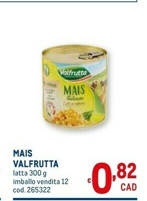 Metro Valfrutta Mais offerta