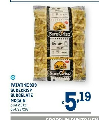 Metro Mccain Patatine offerta