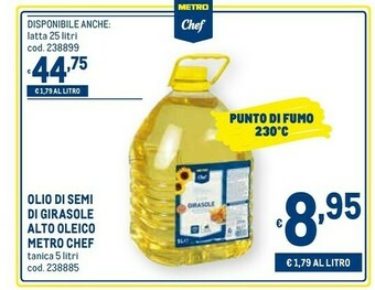 Metro chef Olio di semi
