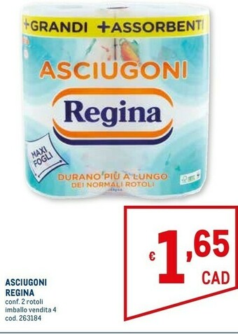 Metro Regina Rotoli di carta offerta