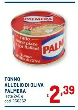 Metro Palmera Tonno offerta
