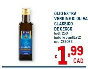 Metro De Cecco Olio extravergine di oliva offerta