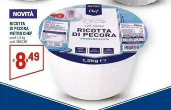 Metro Metro chef Ricotta offerta