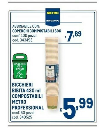 Metro Bicchieri di plastica offerta