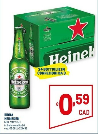 Metro Heineken Birra offerta