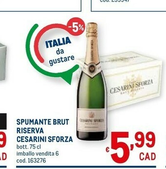Metro Brut Spumante offerta