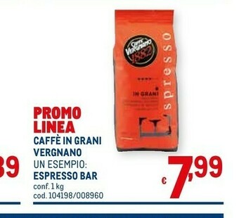Metro Vergnano Caffè offerta