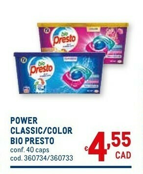 Metro Presto Detersivo lavatrice offerta