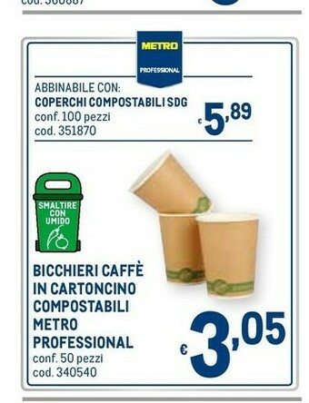 Metro Bicchieri di plastica offerta