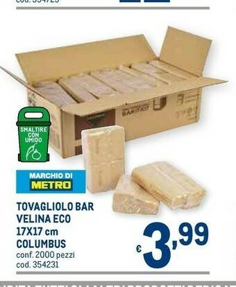 Metro Columbus Tovaglioli offerta