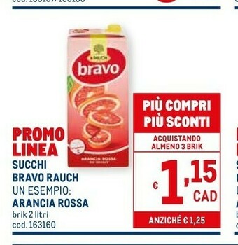 Metro Bravo Succhi di frutta offerta