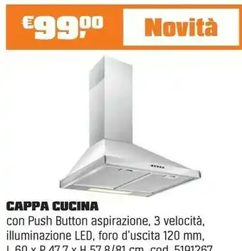 OBI CAPPA CUCINA offerta