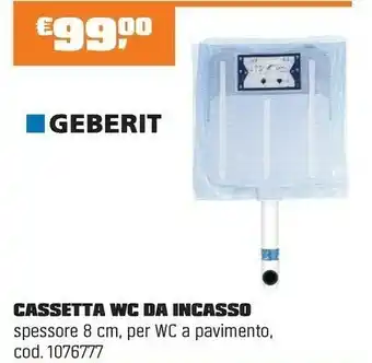 OBI Geberit Cassetta Wc Da Incasso offerta