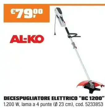 OBI DECESPUGLIATORE ELETTRICO “BC 1200” offerta