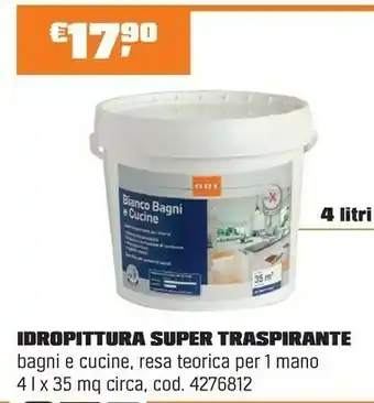 OBI IDROPITTURA SUPER TRASPIRANTE offerta