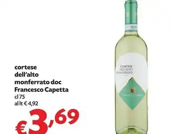 Francesco Capetta Cortese Dell'alto Monferrato DOC