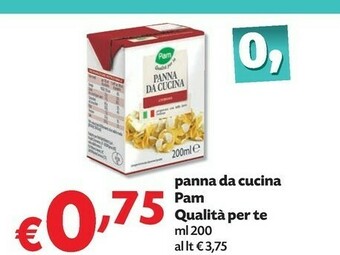 Pam Pam & Panorama - Panna Da Cucina 200 G(ml) offerta