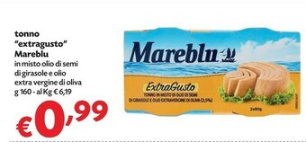 Pam Mareblu Tonno All'Olio Di Oliva offerta