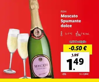 Lidl Moscato spumante dolce offerta