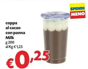 Pam Milk - Coppa Al Cacao 200 G(ml) offerta