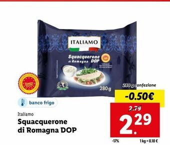 Lidl Squacquerone di romagna dop offerta