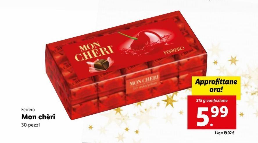 Mon chèri offerta di Lidl