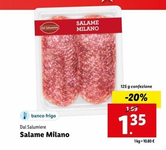 Lidl Salame milano offerta