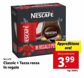 Lidl Classic + tazza rossa in regalo offerta