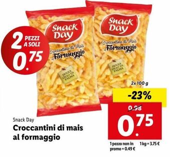 Lidl Croccantini di mais al formaggio offerta