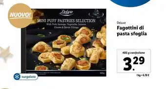 Lidl Fagottini di pasta sfoglia offerta