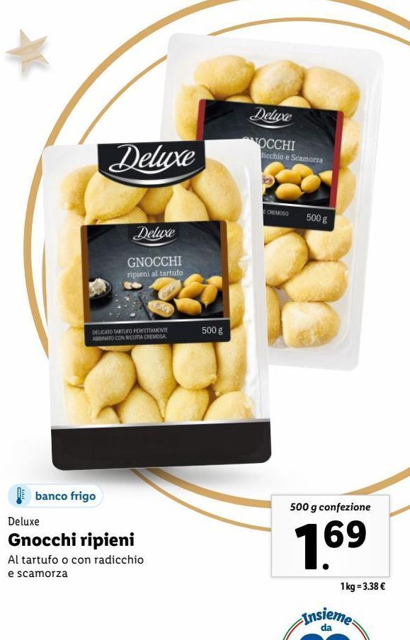 Gnocchi ripieni offerta di Lidl
