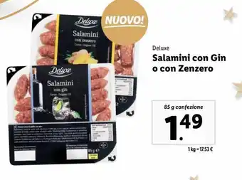 Lidl Salamini con gin o con zenzero offerta