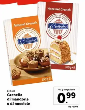 Lidl Granella di mandorle o di nocciole offerta