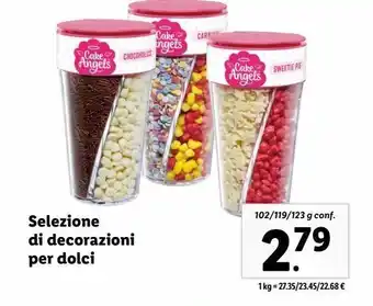 Lidl Selezione decorazione per dolci offerta
