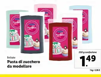 Lidl Pasta di zucchero da modellare offerta