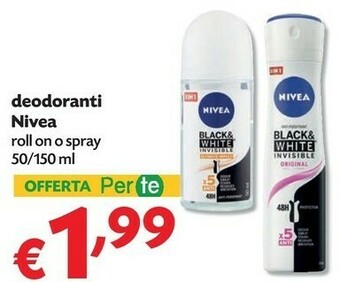 Pam Nivea Deodoranti offerta