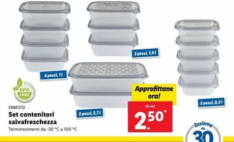 Lidl Set contenitore salvafreschezza offerta