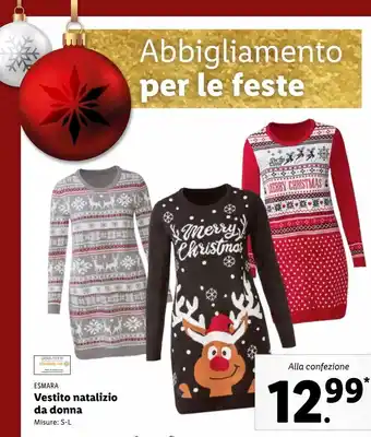 Lidl Vestito natalizio da donna offerta