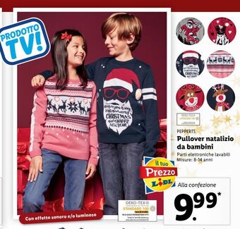 Lidl Pullover natalizio da bambini offerta
